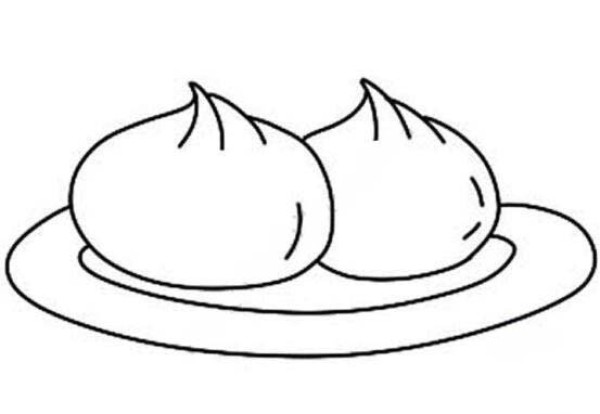早餐包子简笔画