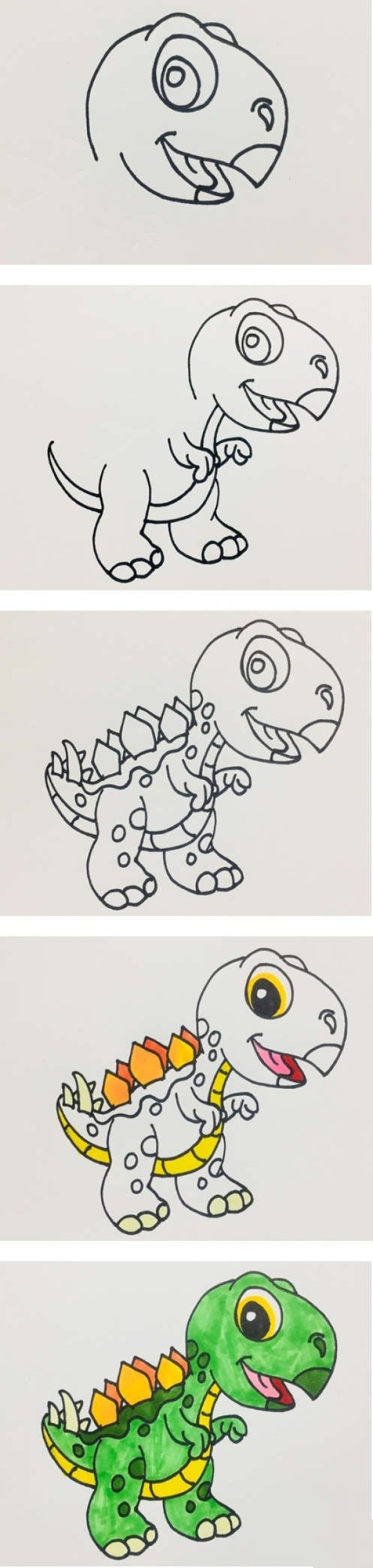 怎么画卡通剑龙