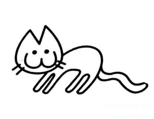 可爱小猫简笔画