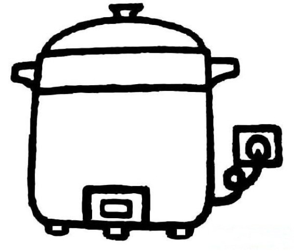 电饭锅怎么画
