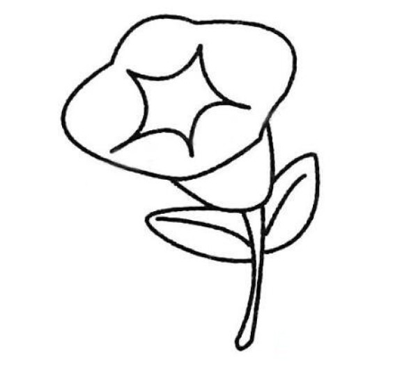 喇叭花简笔画