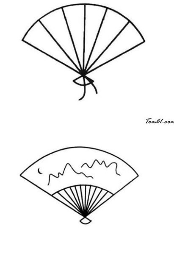 扇子简笔画