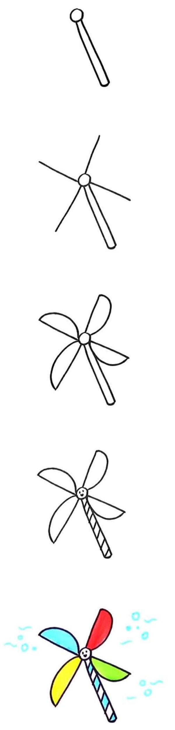 风车简笔画