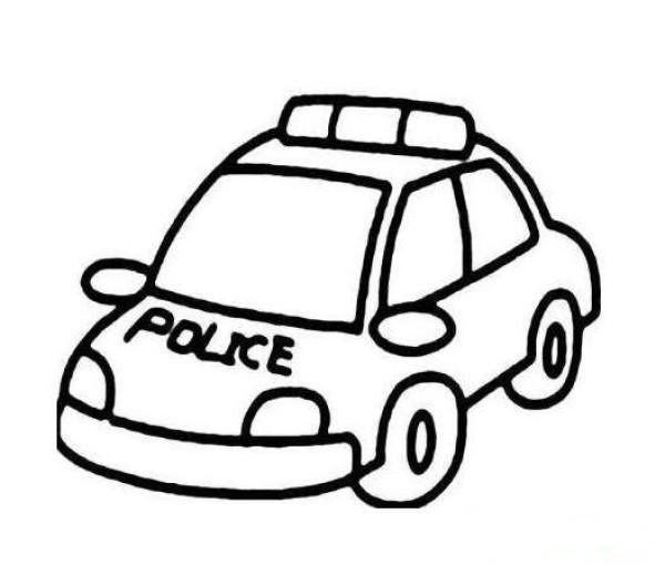 怎么画警车