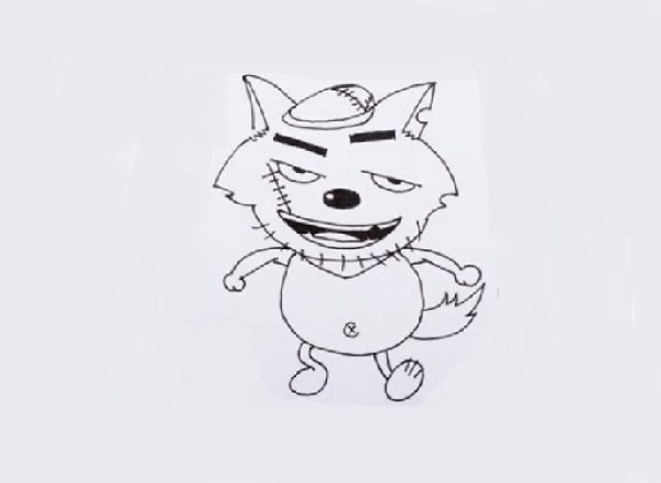 灰太狼简笔画