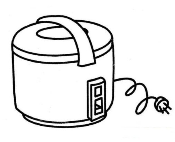 电饭锅怎么画
