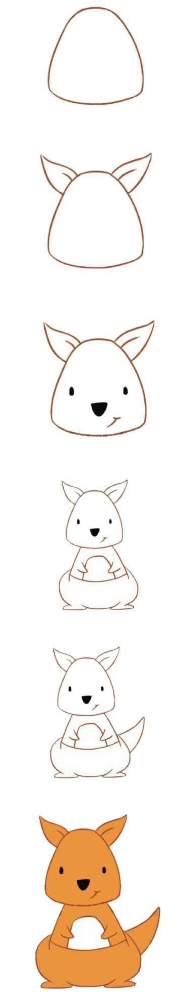 如何画拳击高手袋鼠