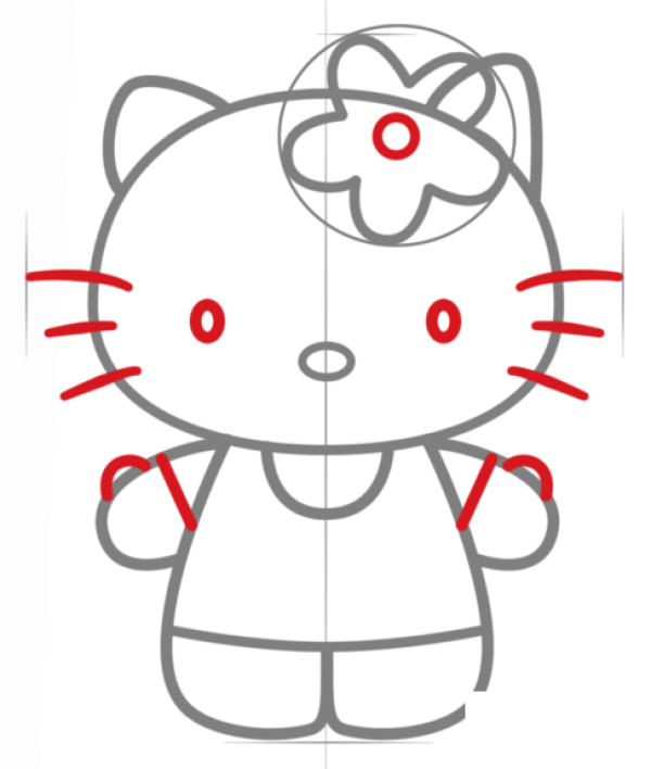 Hello Kitty简笔画教程