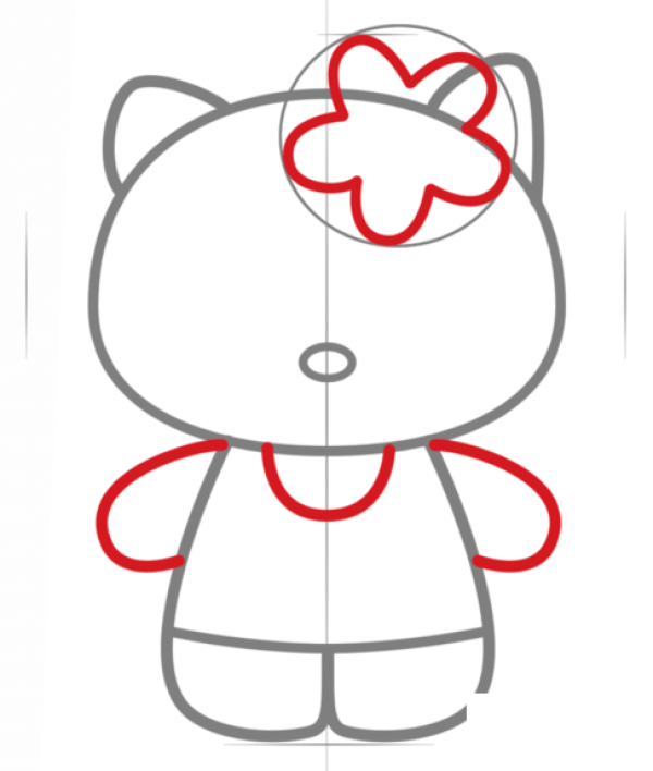 Hello Kitty简笔画教程