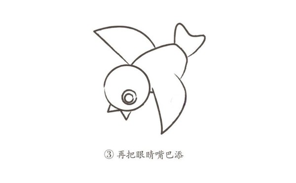 简单的小鸟怎么画