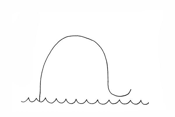 怎么画鲸鱼