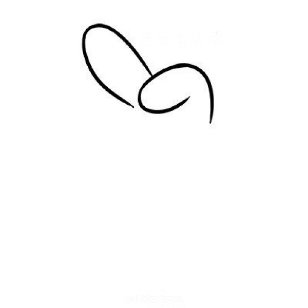萌萌的卡通兔子简笔画