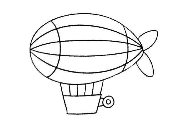 学画热气球