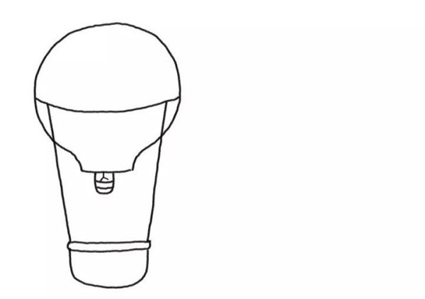 画两个漂亮的热气球简笔画